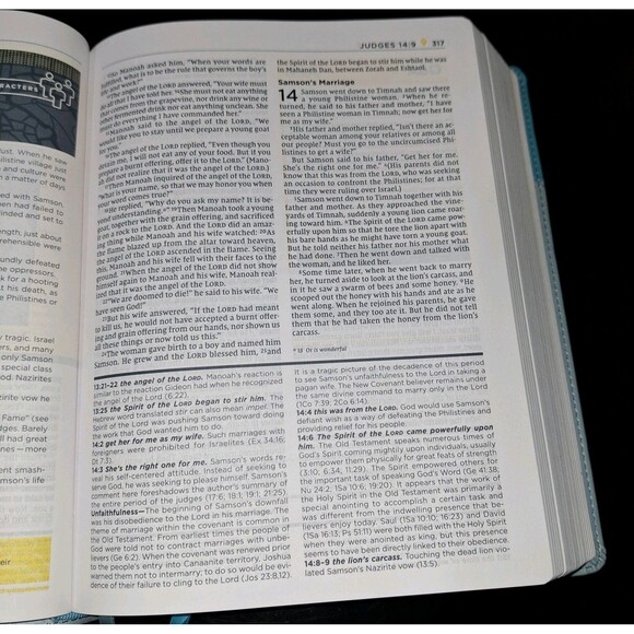 NIV, Starting Place Study Bible (An Introductory Study Bible), Leathersoft, Teal - Picture 12 of 14
